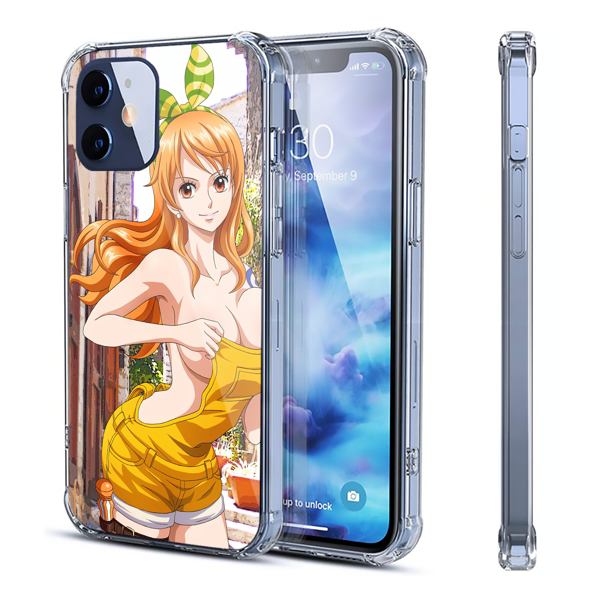 （画像用） ワンピース ONE PIECE 【iPhone 12シリーズ対応】透明スマホケース（クリアソフトケース）